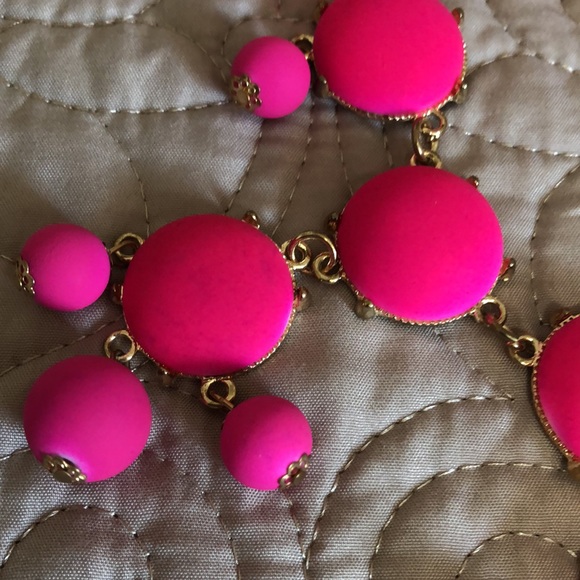 LAST ONE!  Bright Pink Bubble Necklace - Picture 3 of 3